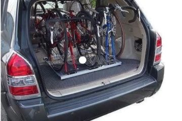 Inside SUV bile rack